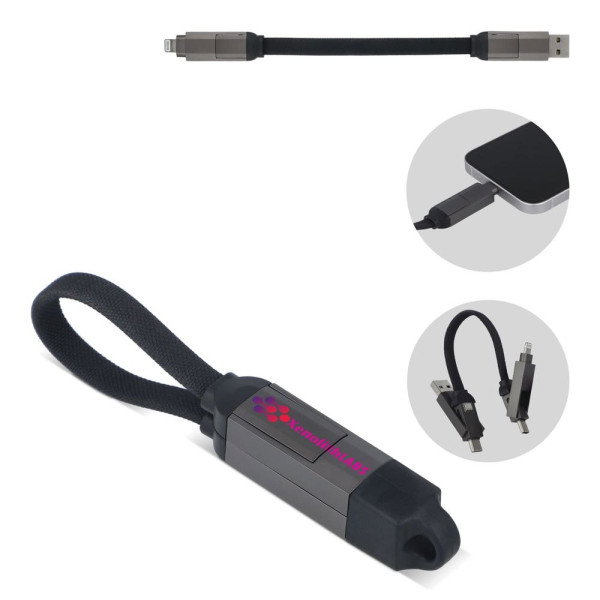 Multifunctionele 4-in-1 Kabel OTG Sleutelhanger formaat 60W