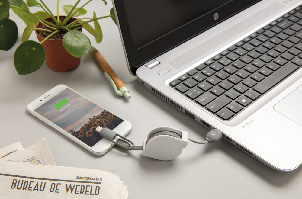 3-in-1 retractable cable