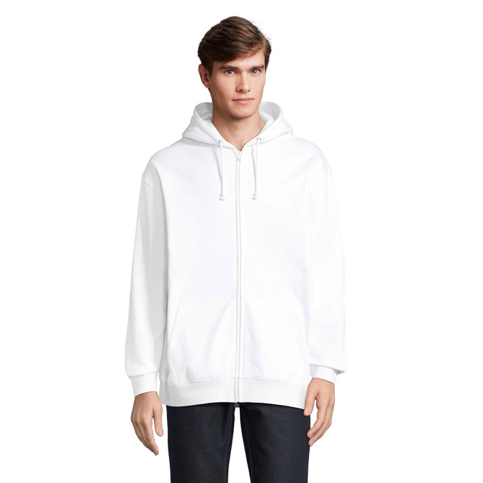 CARTER - CARTER Full Zip Hoodie - White