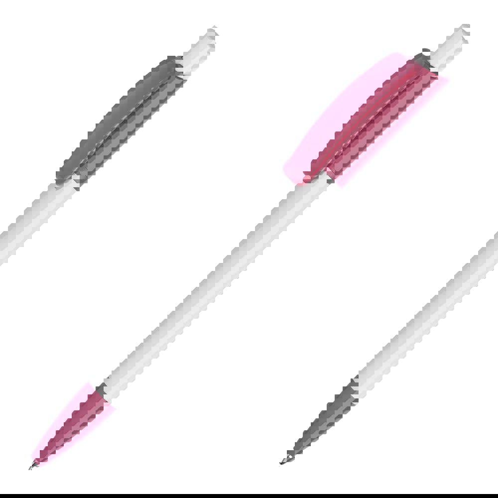 Ball pen Kamal hardcolour - White / Pink