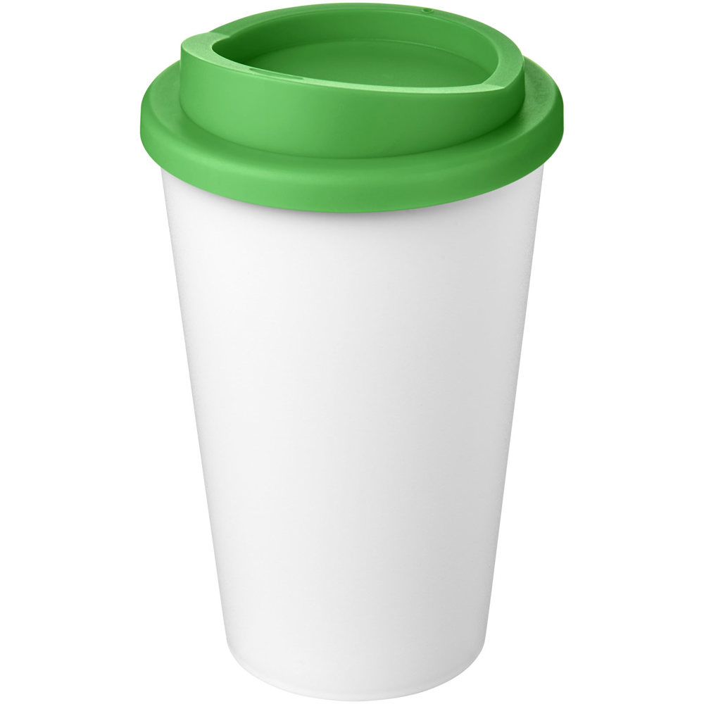 Americano® Eco 350 ml recycled tumbler - White, Green