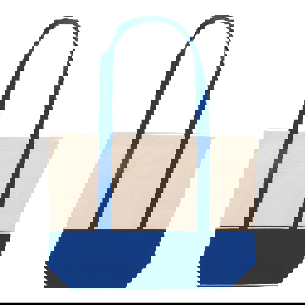 Beach bag cotton canvas OEKO-TEX® 280g/m² 42x10x30cm