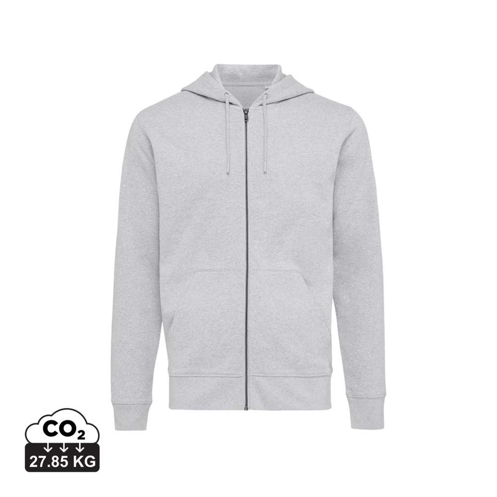 IQONIQ Abisko recycled cotton zip through hoodie