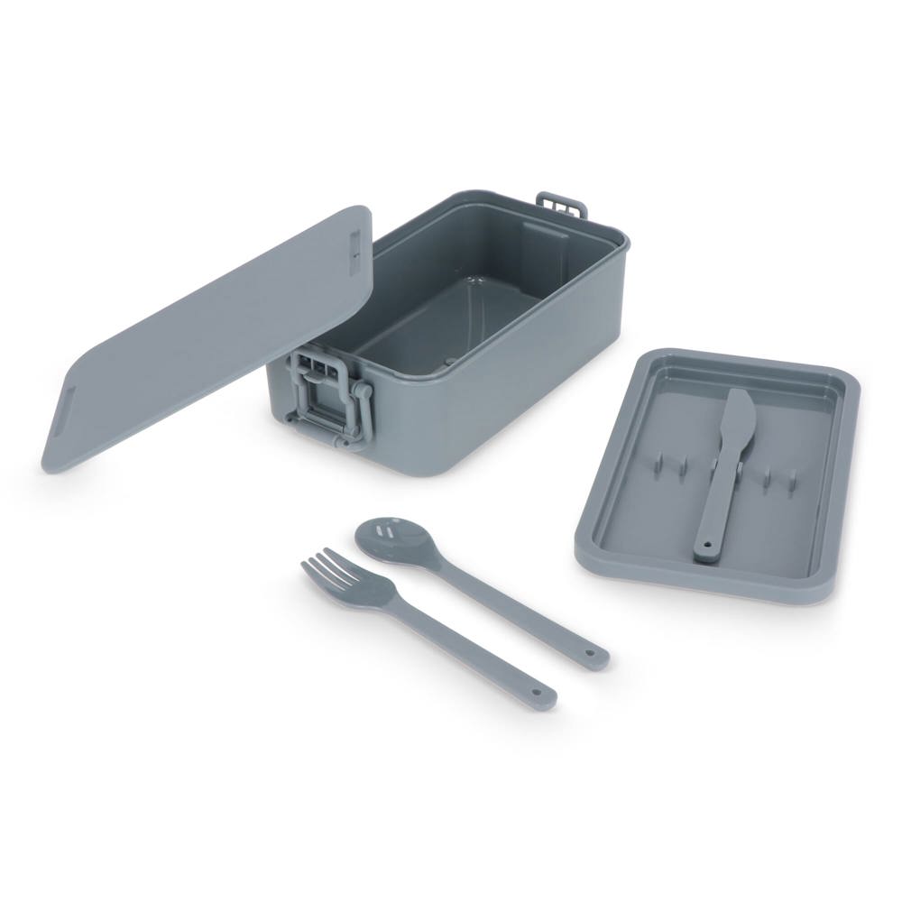Double layer Lunch Box with Cutlery