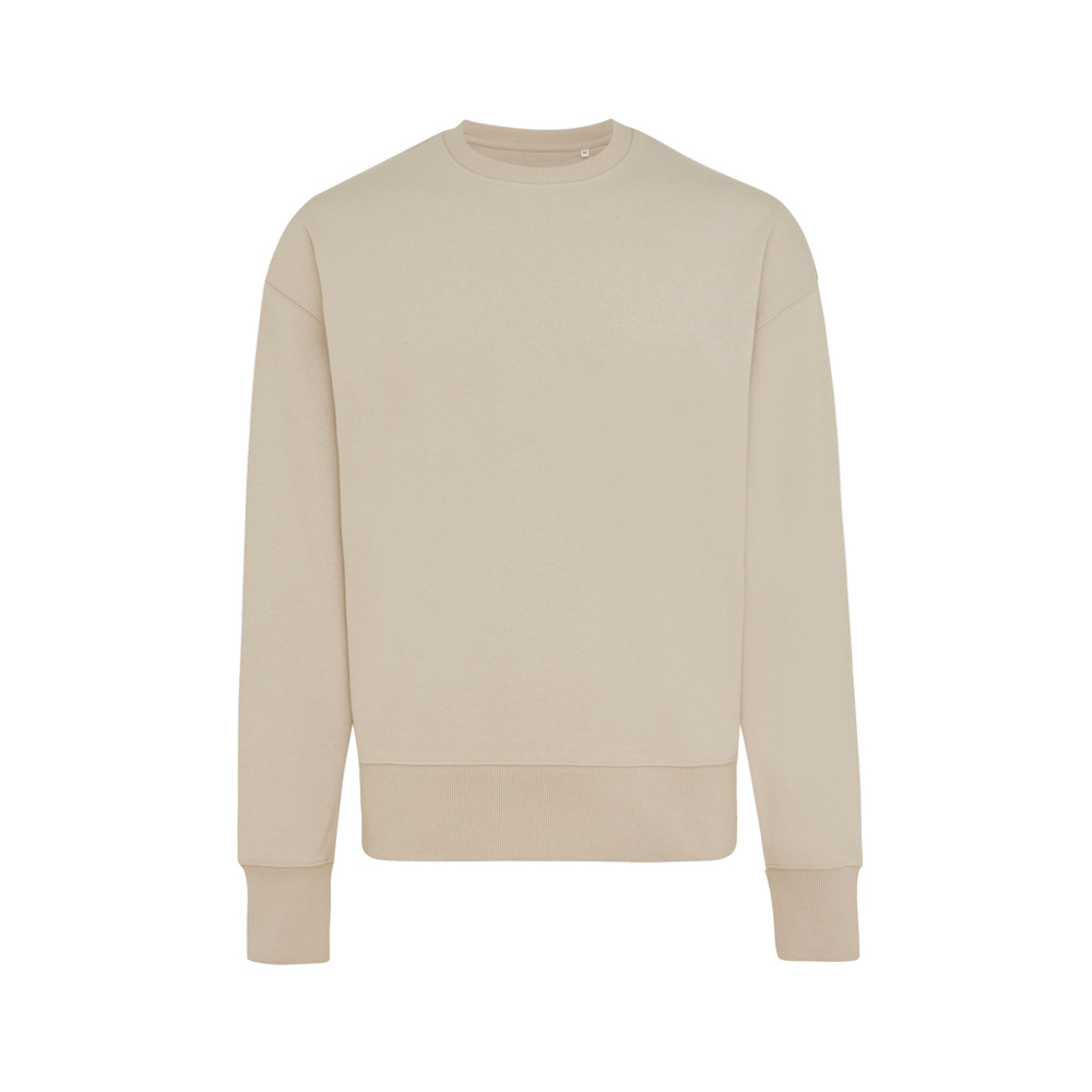 IQONIQ Kruger relaxed recycled cotton crew neck - desert (± PMS 14-0708 TCX)