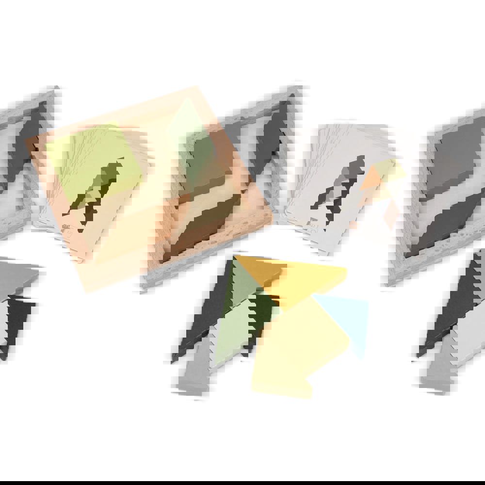 InSideOut Wooden Tangram think IQ puzzle