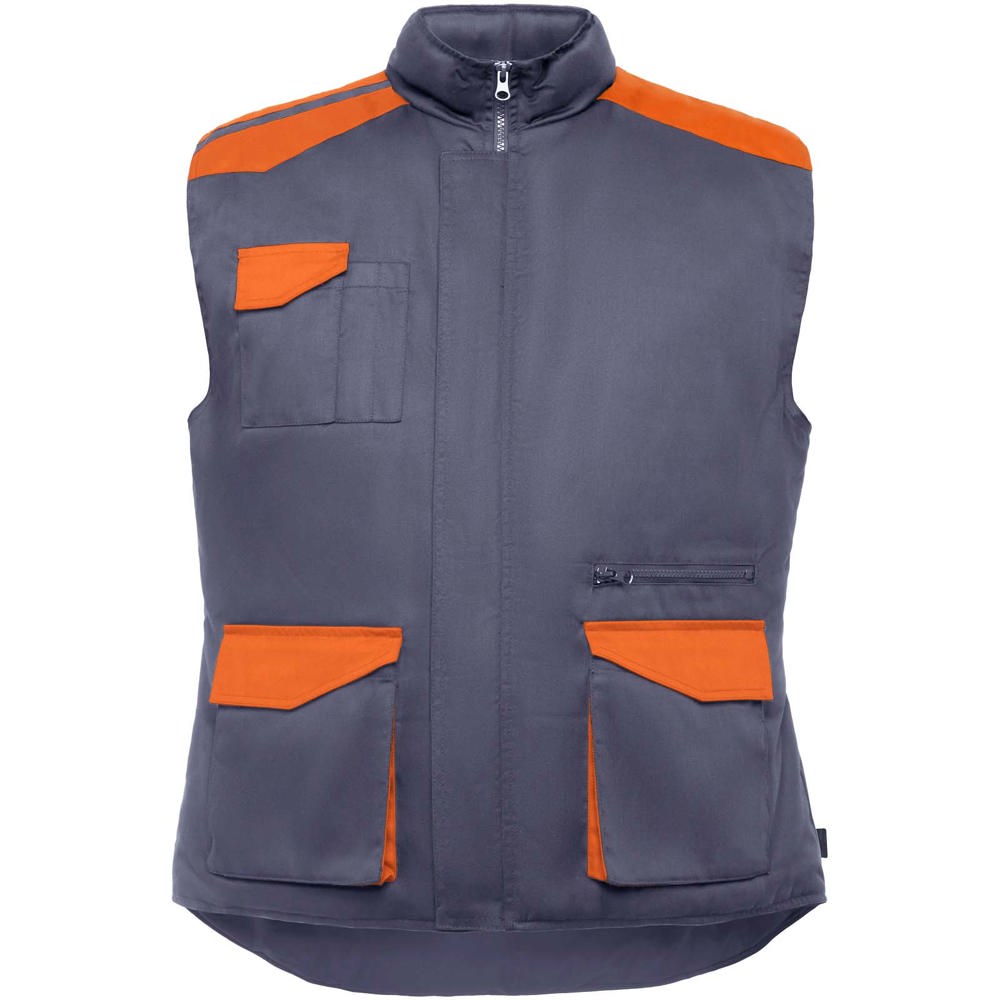 Armada werkvest met meerdere zakken - Lood, Oranje