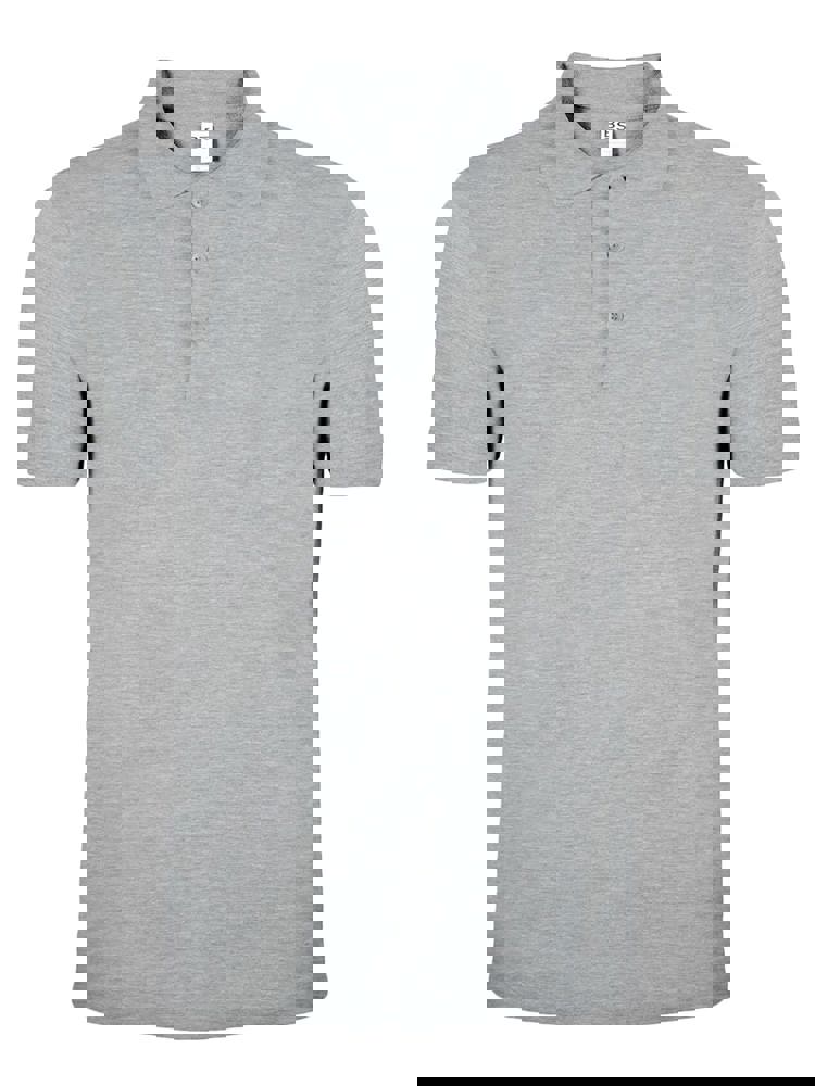 BS Evolution polo shirt, 180 gr/m² - Grey melee (PMS Cool Grey 7C)