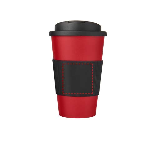 Americano® 350 ml tumbler with grip & spill-proof lid