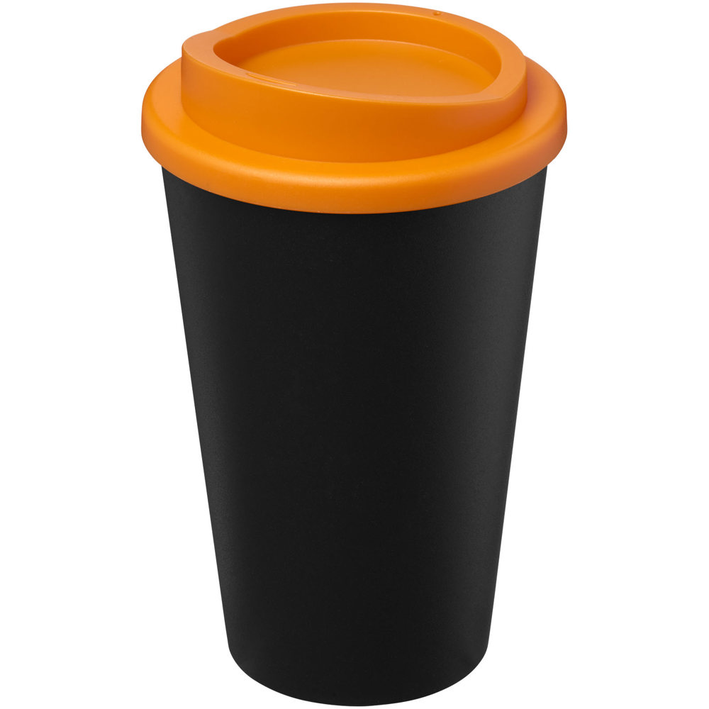 Americano® Eco 350 ml recycled tumbler - Black, Orange