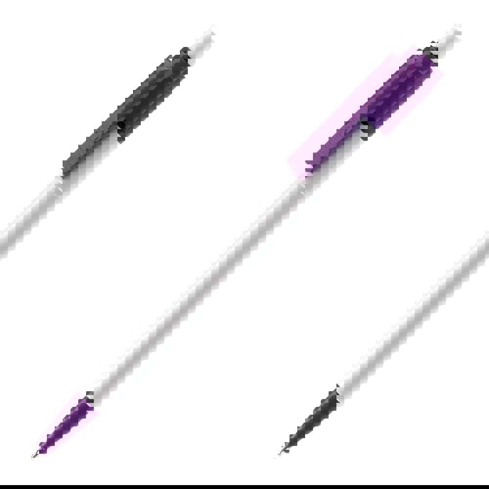 Ball pen Baron Colour hardcolour - White / Purple