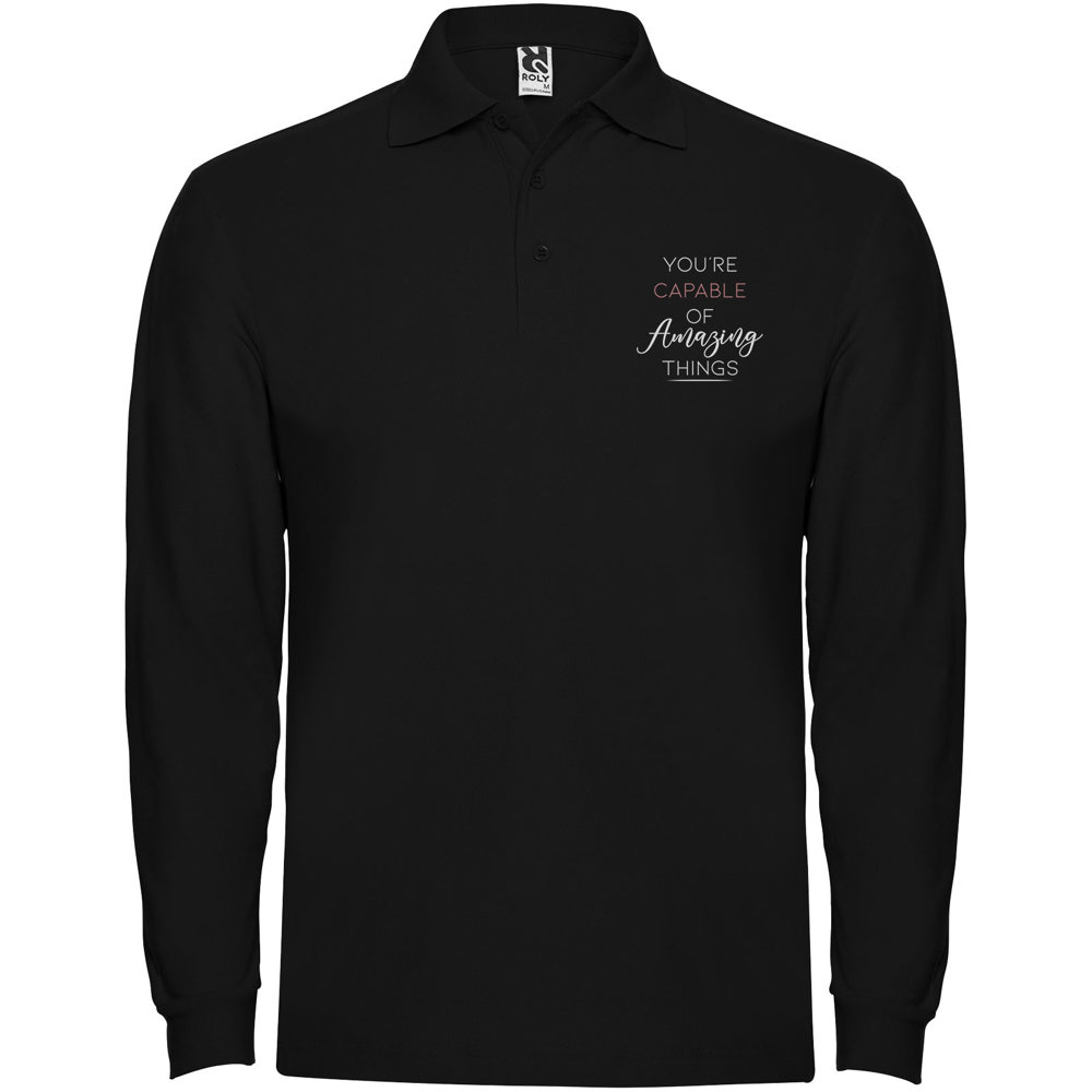 Estrella long sleeve men's polo