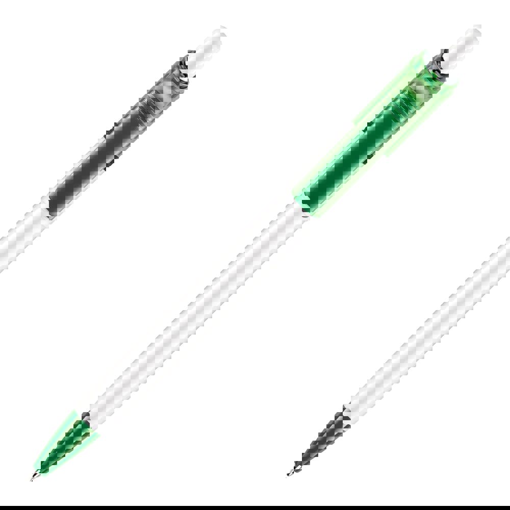 Ball pen Ducal Colour hardcolour - White / Green