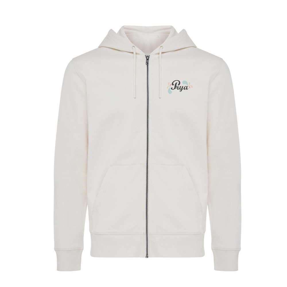 IQONIQ Abisko recycled cotton zip through hoodie