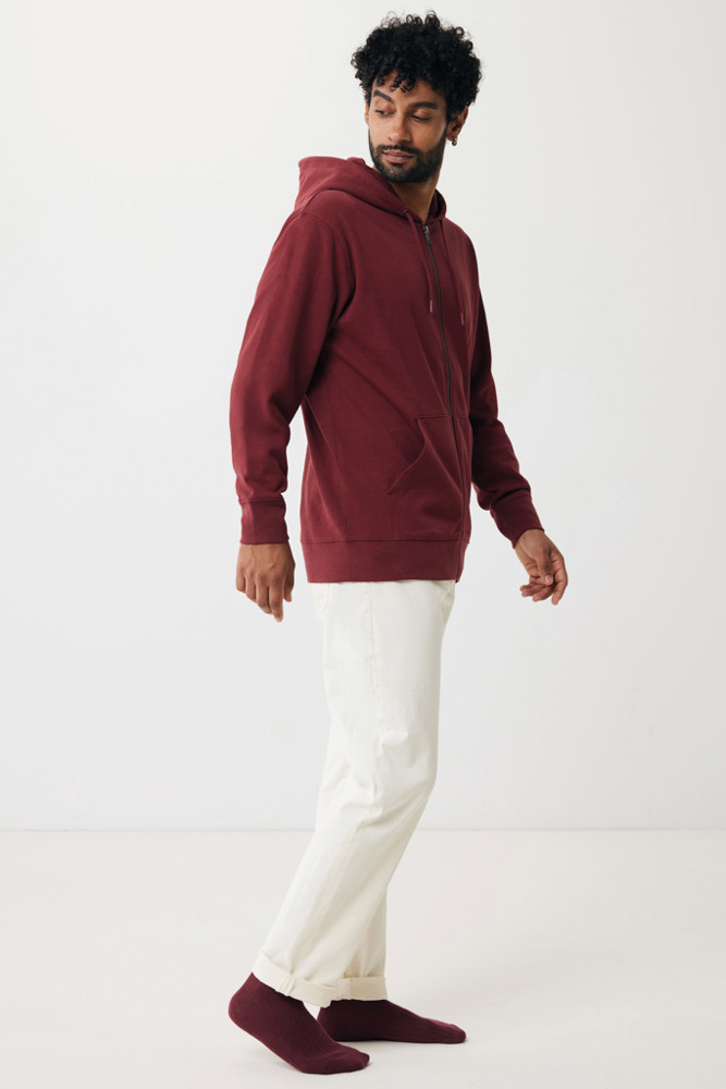 IQONIQ Abisko recycled cotton zip through hoodie