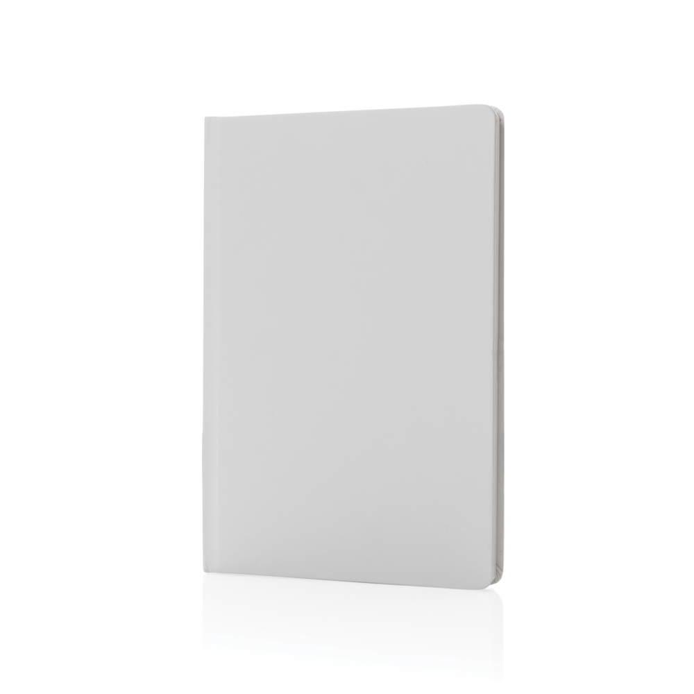 A5 Impact stone paper hardcover notebook - white (± PMS White)