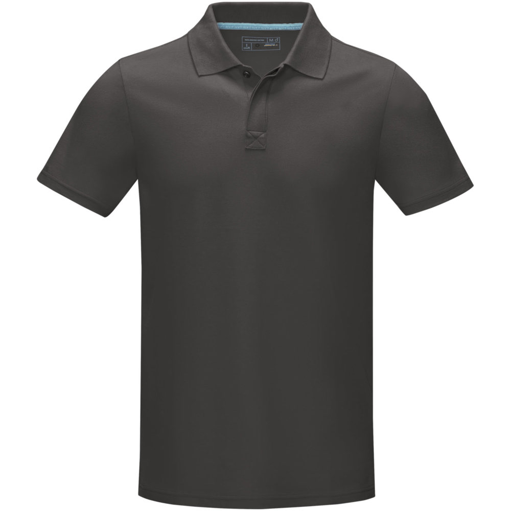Graphite short sleeve men’s organic polo