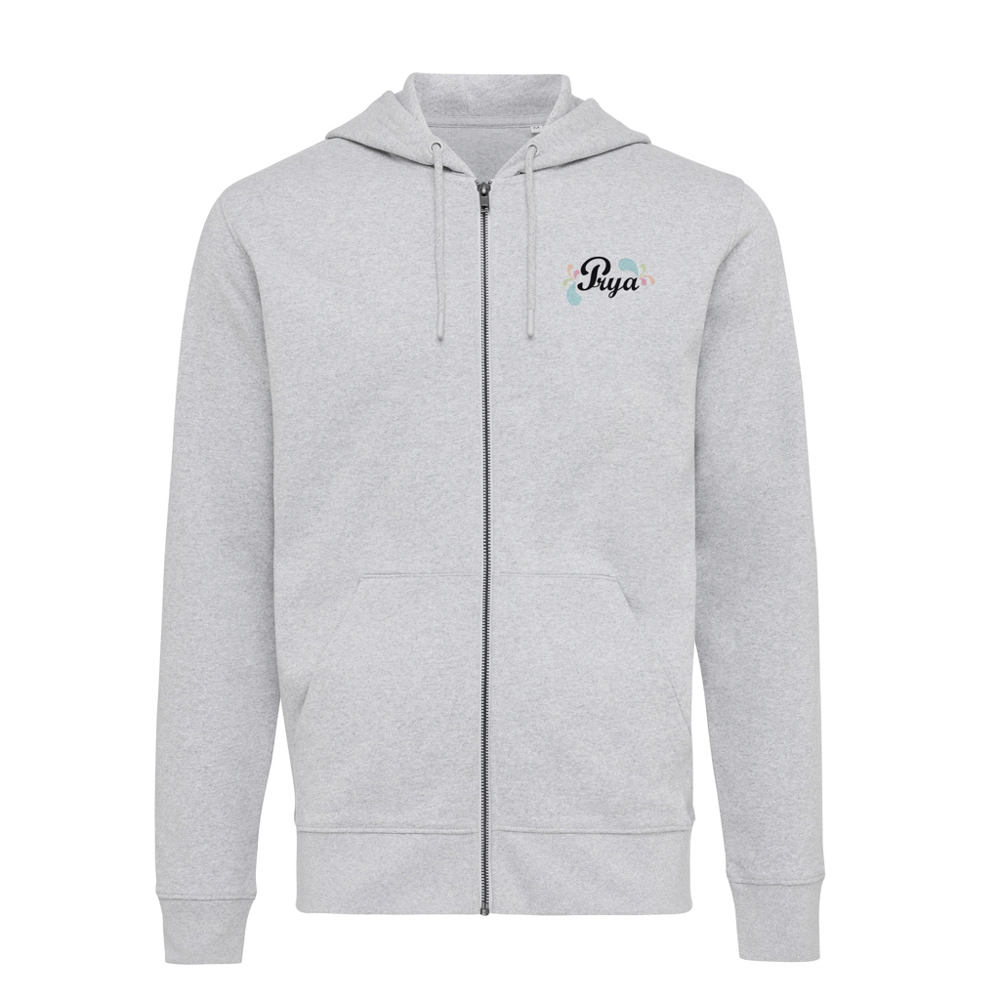 IQONIQ Abisko recycled cotton zip through hoodie