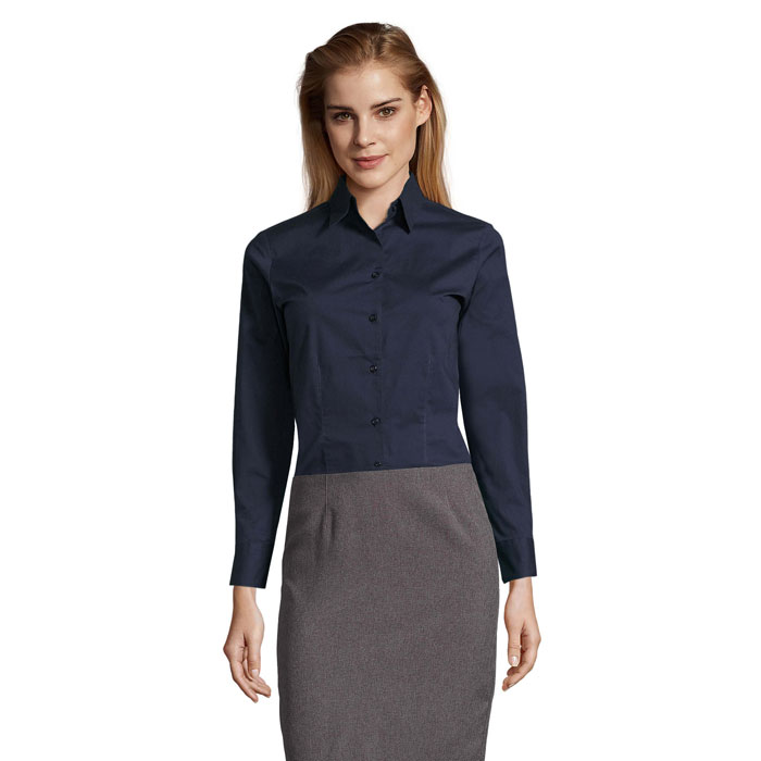 EDEN - EDEN STRETCH DAMES SHIRT - Dark Blue