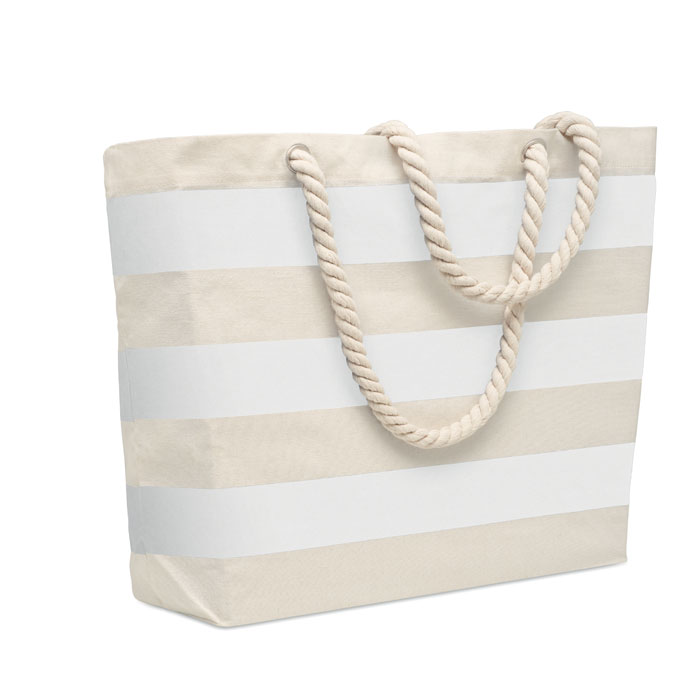 HEAVEN STRIPE - Strandtasche Baumwolle 220 g - weiss