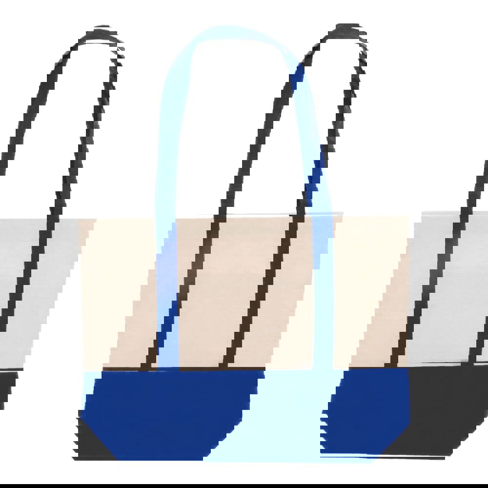 Beach bag cotton canvas OEKO-TEX® 280g/m² 42x10x30cm