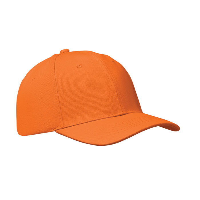 BUFFALO - 6 panel baseball cap 260 gr/m - Orange