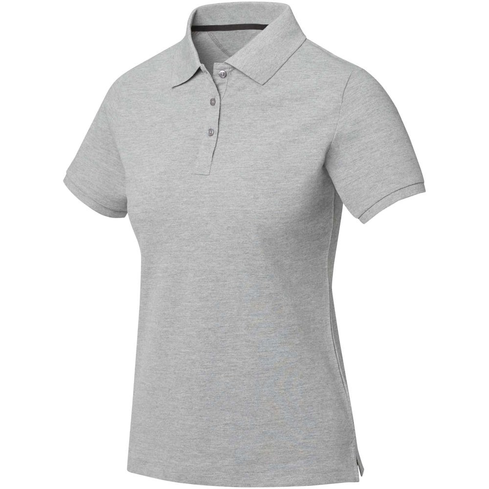 Calgary short sleeve women's polo - Grey melange
