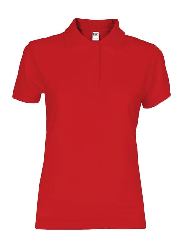 BS Evolution women's polo, 180 gr/m² - Red (PMS 186c)