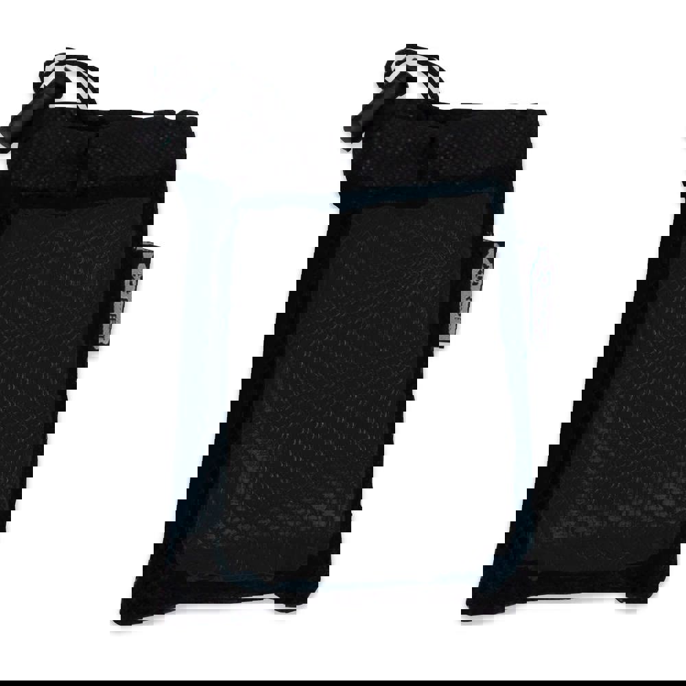 Kühlendes Handtuch aus RPET-Material, 30x80cm - Schwarz / Schwarz