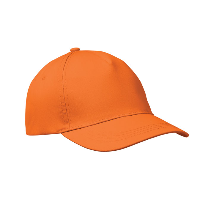 BUZZ - 5 panel baseball cap 160 gr/m - Orange