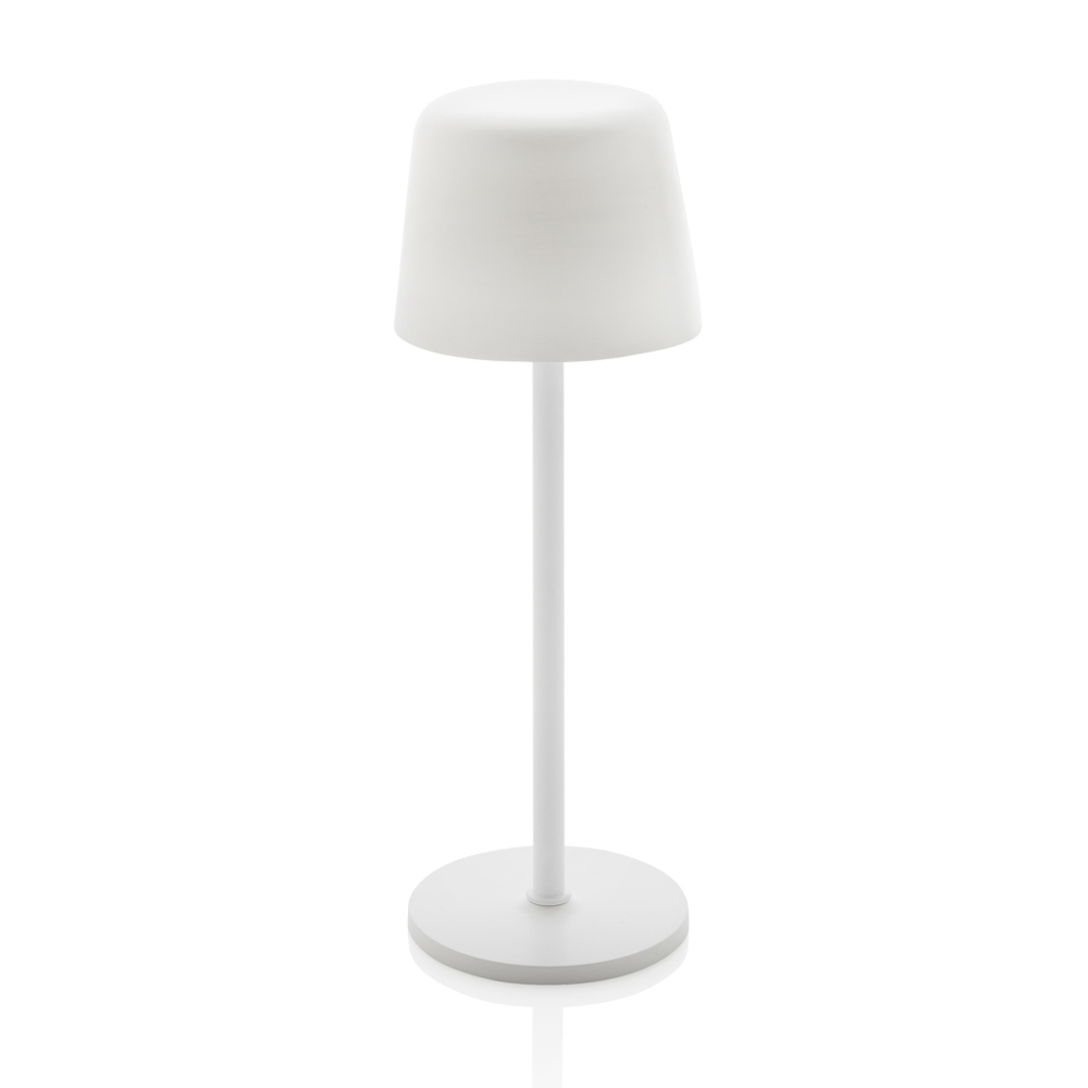 Zenic RCS recycled plastic USB re-chargable table lamp - white (± PMS White)