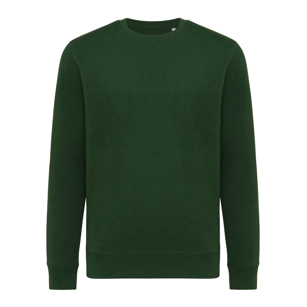 IQONIQ Etosha lightweight recycled cotton crew neck - forest green (± PMS 19-5920TCX)