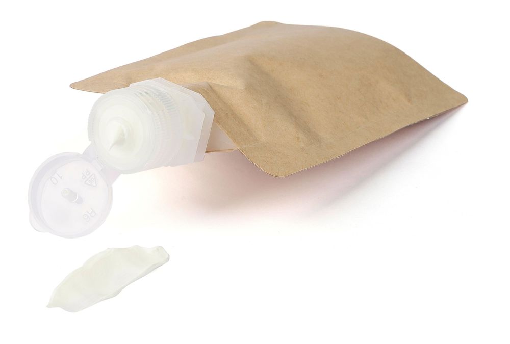 Paper bag sunscreen lotion Kyle