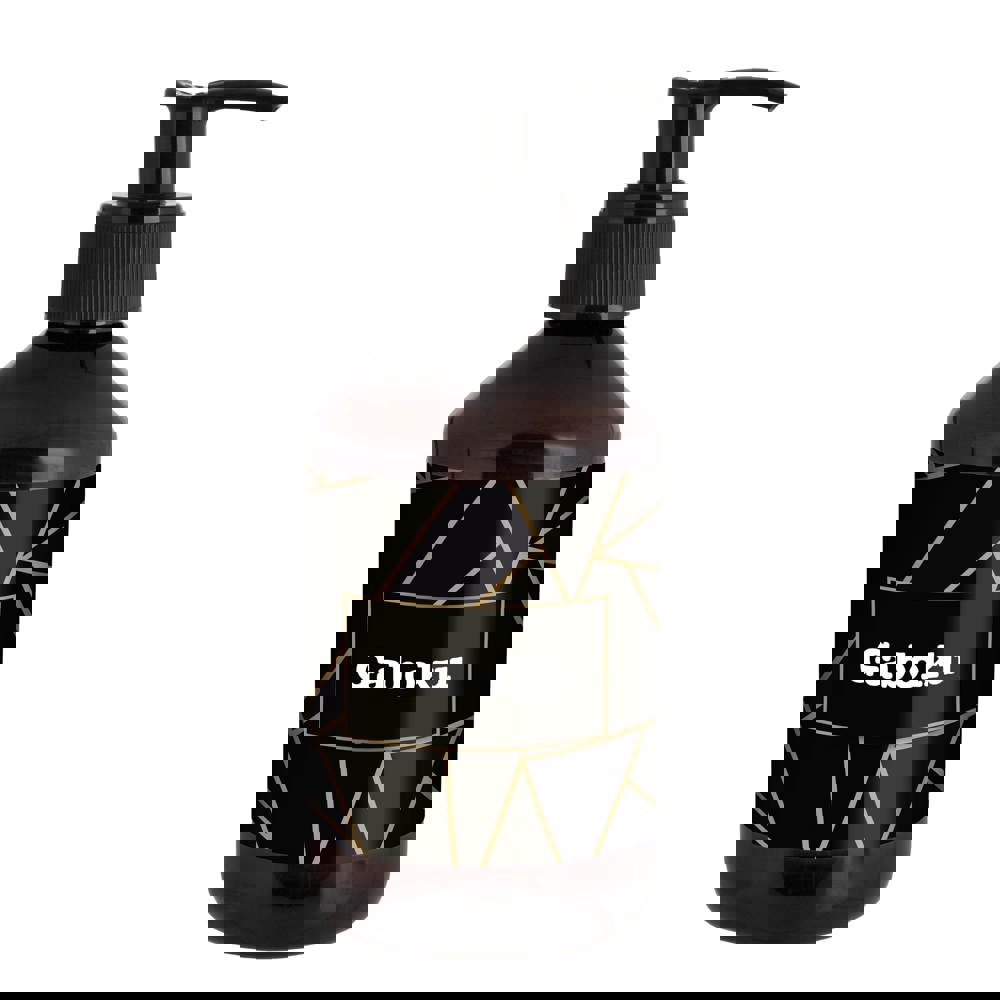 Handzeep in een apothekersfles