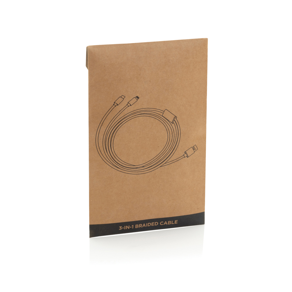 3-in-1 braided cable