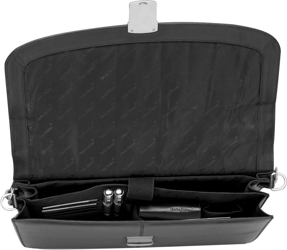 Leather Charles Dickens® briefcase Shia