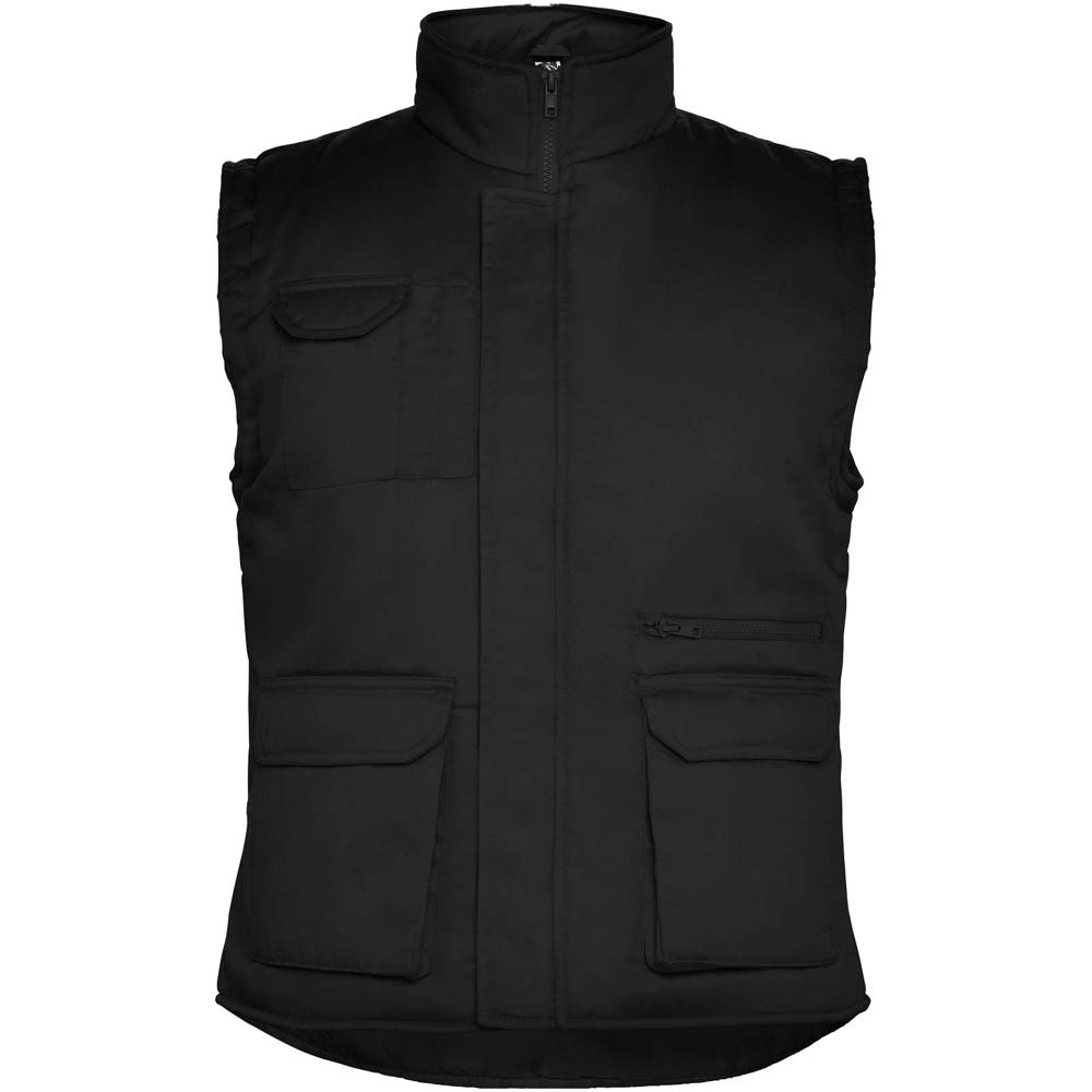 Almanzor multifunctionele werkbodywarmer met hoge kraag - Zwart