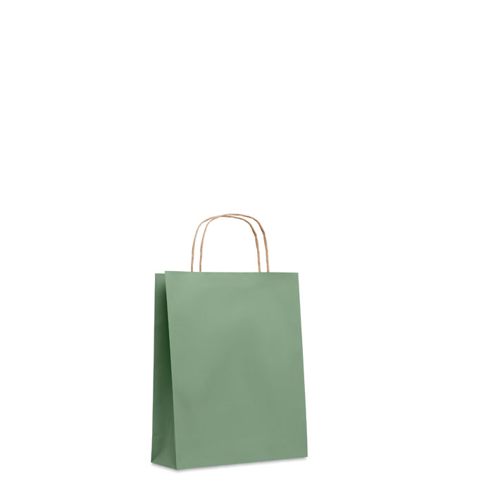 PAPER TONE S - Small Gift paper bag 90 gr/m² - green