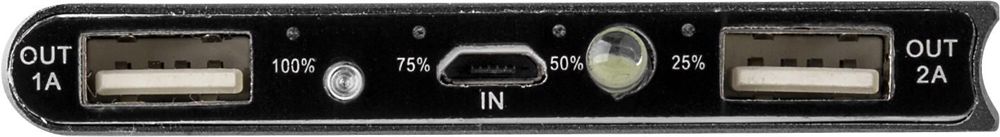 ABS and aluminium solar charger Adriana