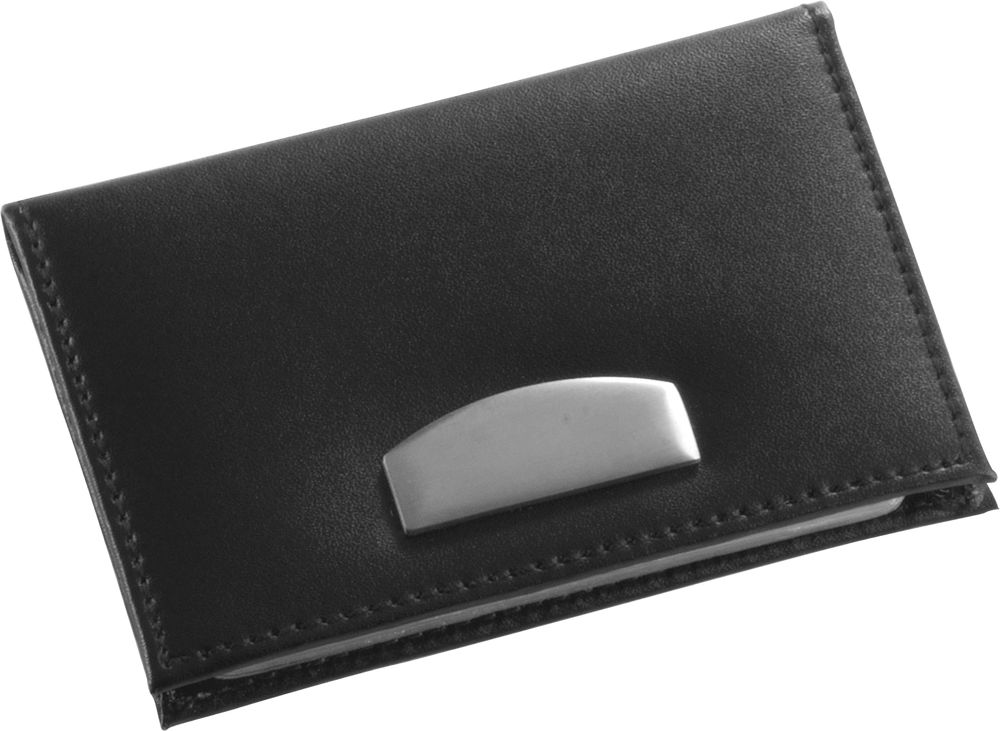 Bonded leather credit card holder Bethany - Black