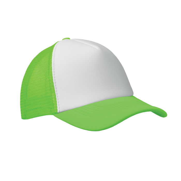 BUBBLE - 5 panel trucker cap - Neon Green