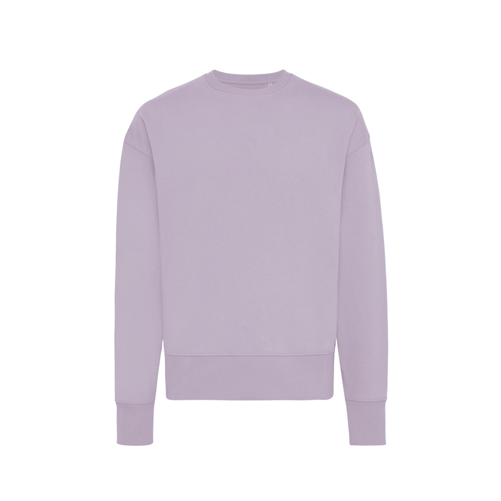 IQONIQ Kruger relaxed recycled cotton crew neck - lavender (± PMS 15-3716TCX)