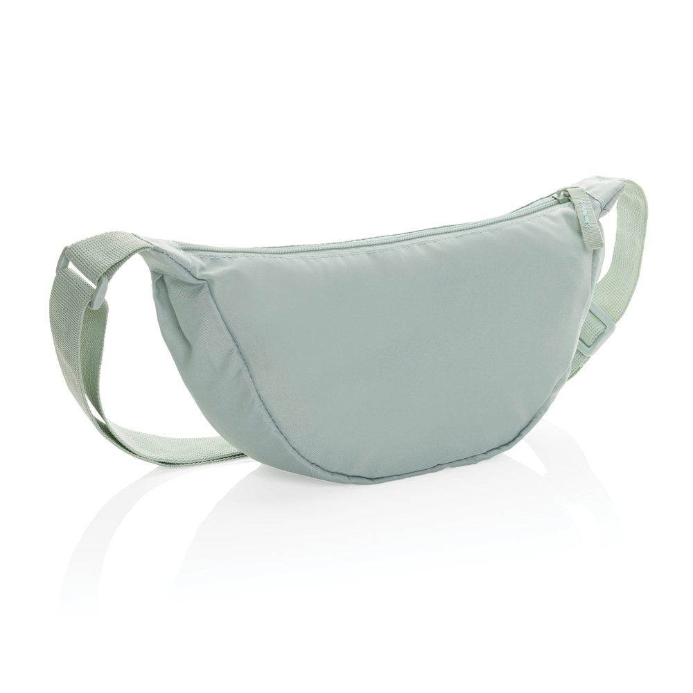 Crescent AWARE™ RPET halve maan sling bag - iceberg green (± PMS 15-5205 TCX)