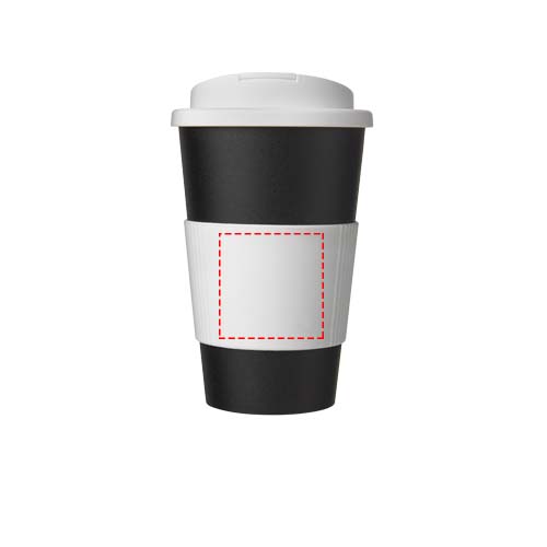 Americano® 350 ml tumbler with grip & spill-proof lid