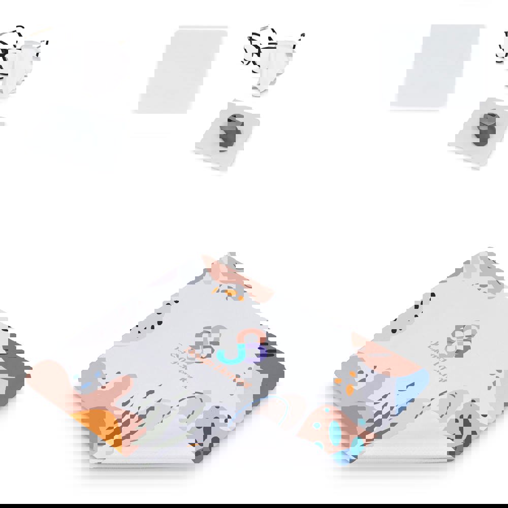 Microfiber mouspad with silicon dots 18x22cm (325g/m²) sublimation