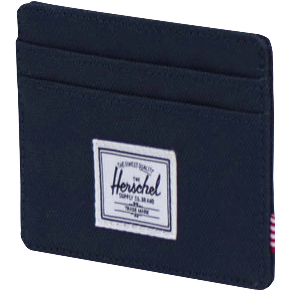 Herschel Charlie recycled RFID card holder - Navy Blue