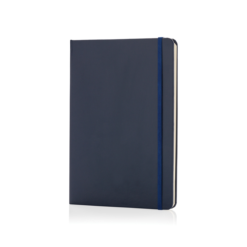 A5 hardcover notitieboek - donkerblauw (± PMS 282)