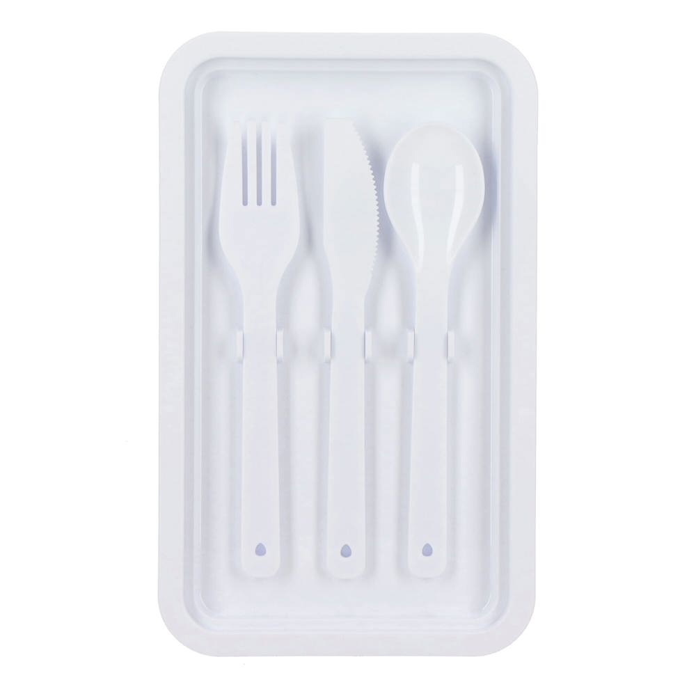 Double layer Lunch Box with Cutlery