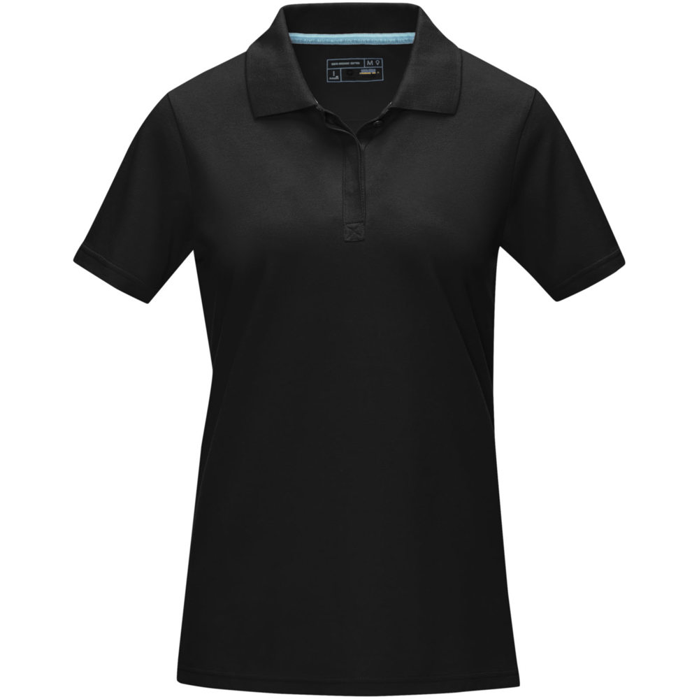Graphite Poloshirt aus Bio-Baumwolle für Damen