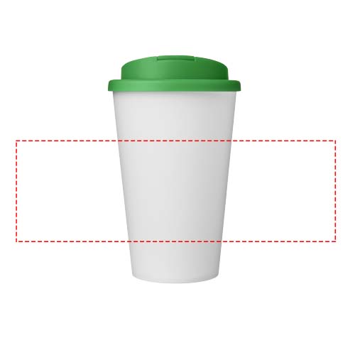 Americano® Eco 350 ml recycled tumbler with spill-proof lid